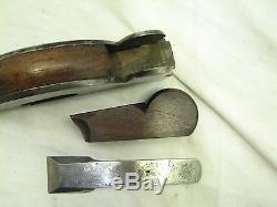 Antique Infill Shoulder Rabbet Plane Wood Working Tool Mahogany 1-1/4
