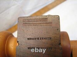 Antique J. Kellogg Rosewood Screw Arm Plow Plane Woodworking Moulson Cutter