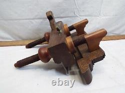 Antique J. Kellogg Screw Arm Plow Plane Woodworking Greaves Cutter