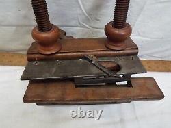 Antique J. Kellogg Screw Arm Plow Plane Woodworking Greaves Cutter