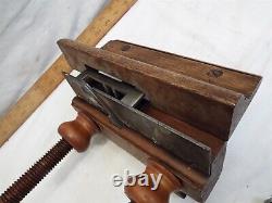 Antique J. Kellogg Screw Arm Plow Plane Woodworking Greaves Cutter