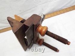 Antique J. Kellogg Screw Arm Plow Plane Woodworking Greaves Cutter