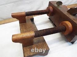 Antique J. Kellogg Screw Arm Plow Plane Woodworking Greaves Cutter