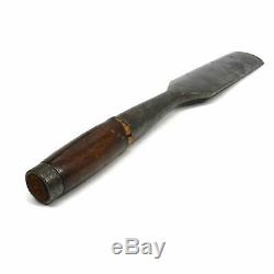 Antique LARGE SOCKET GOUGE Woodworking Chisel by UNDERHILL 2-5/8x19 Big Slick