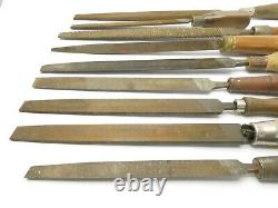 Antique Lot Kearney & Foot K&F USA Woodworking Hand Tools Files Homemade Handles