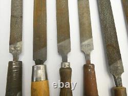 Antique Lot Kearney & Foot K&F USA Woodworking Hand Tools Files Homemade Handles