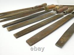 Antique Lot Kearney & Foot K&F USA Woodworking Hand Tools Files Homemade Handles