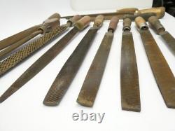 Antique Lot Kearney & Foot K&F USA Woodworking Hand Tools Files Homemade Handles