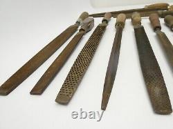 Antique Lot Kearney & Foot K&F USA Woodworking Hand Tools Files Homemade Handles
