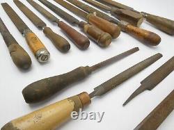 Antique Lot Kearney & Foot K&F USA Woodworking Hand Tools Files Homemade Handles Antique Lot Kearney & Foot K&F USA Woodworking Hand Tools Files Homemade Handles
