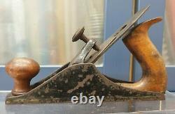 Antique Marples Type I Ivy Leaf Lever Cap Smoothing Plane Woodworking RARE