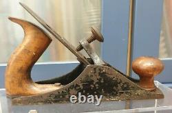 Antique Marples Type I Ivy Leaf Lever Cap Smoothing Plane Woodworking RARE