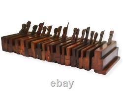 Antique Molding Planes, Moulding, 19 in total, English, some early examples
