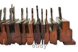 Antique Molding Planes, Moulding, 19 in total, English, some early examples