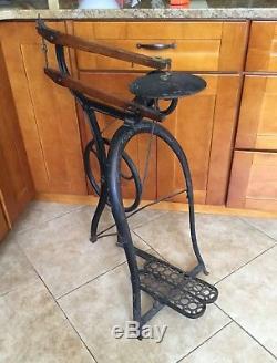 Antique New Rogers Cast Iron Treadle Scroll Saw, Woodworking, Peddle