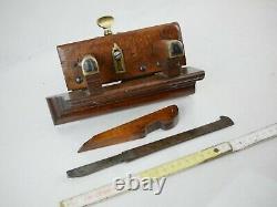Antique Old Plough Plane W Greenslade Bristol Woodworking Tools