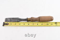 Antique Peugeot Freres 1 1/4'' Chisel Cast Steel Wood Working Tool USER V68