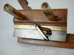 Antique Plough Plane John Moseley Son Adjustable Fence Plow Woodworking Tools
