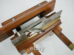 Antique Plough Plane John Moseley Son Adjustable Fence Plow Woodworking Tools