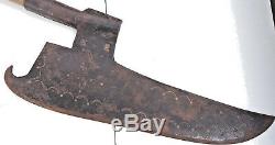 Antique Primitive Hand Forged Axe Ax Head Rustic Hatchet Woodworking Tools Mark