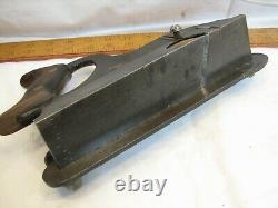 Antique Rare Metallic Plane Co Fillester Plow Plane Woodworking Tool