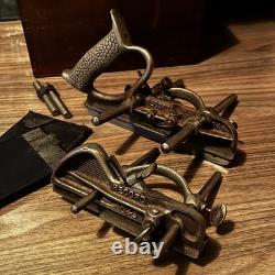 Antique Record Combination Plough Hand Planes No 044 043 Set Bundle, Vintage