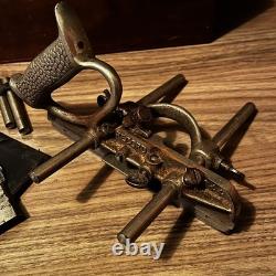 Antique Record Combination Plough Hand Planes No 044 043 Set Bundle, Vintage