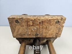 Antique Richards Wilcox 0377 Woodworking Bench Vise Quick Release 10 Opening