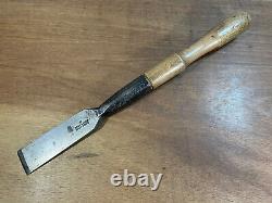 Antique Robert Sorby Massive 2 Socket Firmer Slick Framing Chisel Woodwork Tool