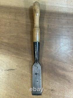 Antique Robert Sorby Massive 2 Socket Firmer Slick Framing Chisel Woodwork Tool