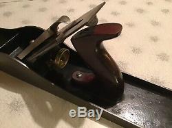 Antique STANLEY BAILEY NO. 8 Smooth Bottom 24 Wood Plane Woodworking Hand Tool