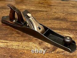 Antique Scottish Infill Jointer Plane Approx 19. Unusual Style. Brass Lever
