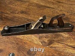 Antique Scottish Infill Jointer Plane Approx 19. Unusual Style. Brass Lever