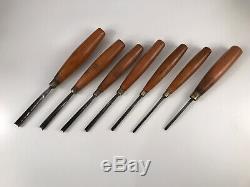 Antique Set Herring Brothers Prize Medal Carving Chisels Gouges Woodwork Tools