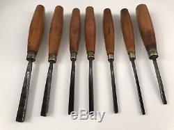 Antique Set Herring Brothers Prize Medal Carving Chisels Gouges Woodwork Tools