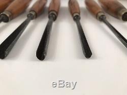 Antique Set Herring Brothers Prize Medal Carving Chisels Gouges Woodwork Tools