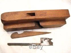 Antique Sheneman Large Moulding Plane Woodworking Wood Tool Phila PA Molding