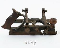 Antique Stanley 45 Combination Plane Combo Plow Woodworking Hand Tool Cast Iron