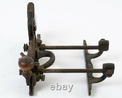 Antique Stanley 45 Combination Plane Combo Plow Woodworking Hand Tool Cast Iron