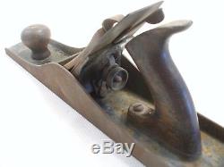 Antique Stanley 607 Bed Rock Type 3 Jointer Plane Corrugated Bottom Woodworking