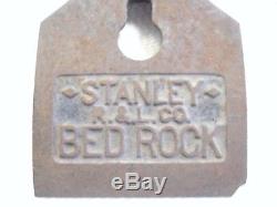 Antique Stanley 607 Bed Rock Type 3 Jointer Plane Corrugated Bottom Woodworking