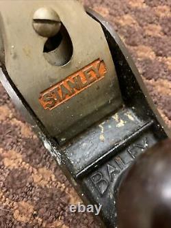 Antique Stanley Bailey No. 3 Smooth Plane Type 19 Old Woodworking Tools