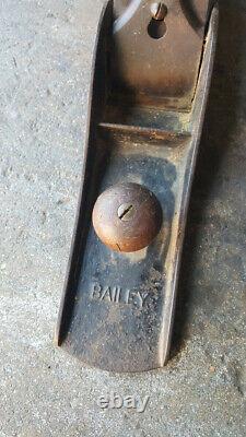 Antique Stanley Bailey No. 8 1902 Plane Wood Working Tool Tools Classic Vintage