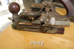 Antique Stanley Combination plane No 45 Woodworking Rosewood Nickel with13 Blades