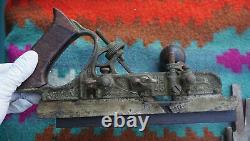 Antique Stanley No. 45 B Combination Plane Woodworking Tool with Accessories