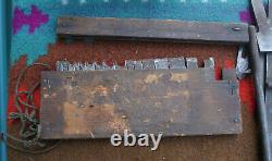 Antique Stanley No. 45 B Combination Plane Woodworking Tool with Accessories