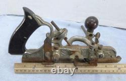 Antique Stanley No 45 Combination Hand Plane Wood Handle Woodworking Tool