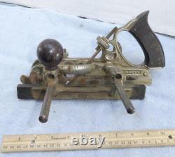 Antique Stanley No 45 Combination Hand Plane Wood Handle Woodworking Tool