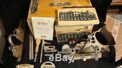 Antique Stanley No 45 Woodworking Plane Carpenter Cutter Original Box