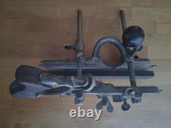 Antique Stanley No. 45 Woodworking Plane & Cutter Blades In Box